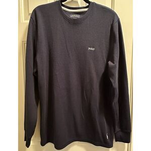 Polo Ralph Lauren Waffle Knit Crewneck Thermal‎ Shirt Size Large